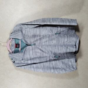 04530 FINAL PRICE Gerry gray marbled all weather jacket w/removable hood M